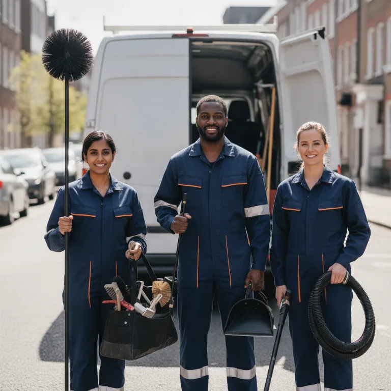 Chimney Sweep team in East Chattanooga
